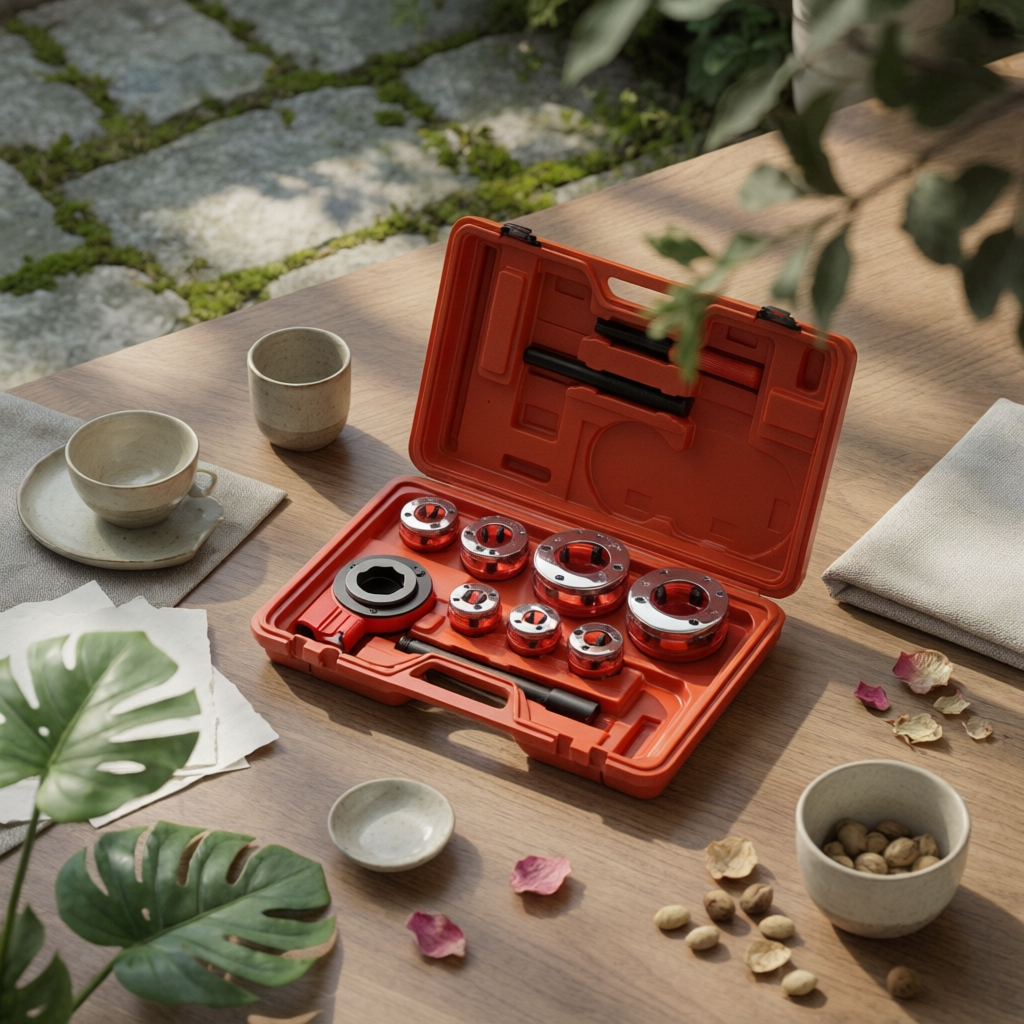 Workshop Tools Organizing - Portable Hand Pipe Threader Set with