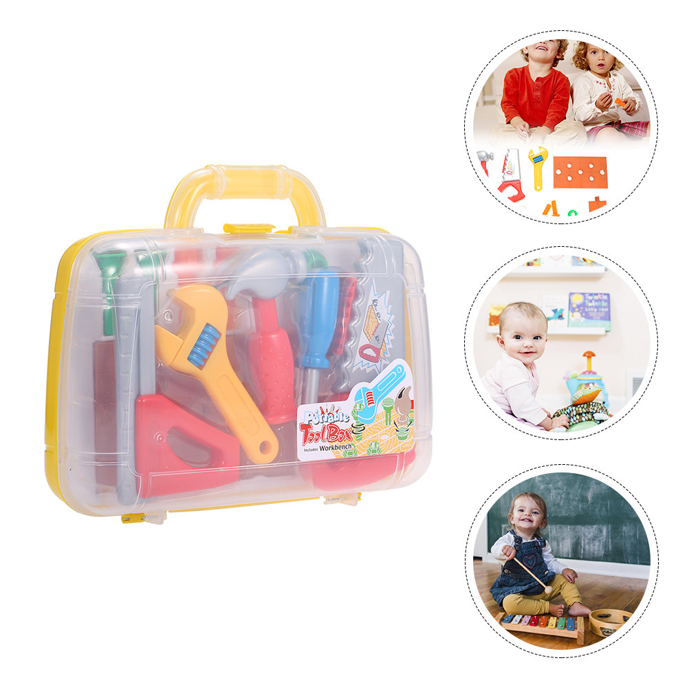 Tools Workshop Kids - 1Set Plastic Tool Box Kid Tool