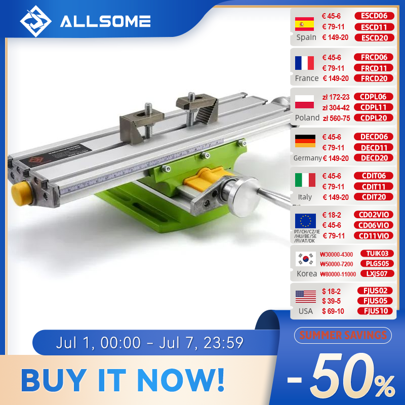 Workshop Tools Vice - ALLSOME MINIQ BG6330 Mini Precision Milling