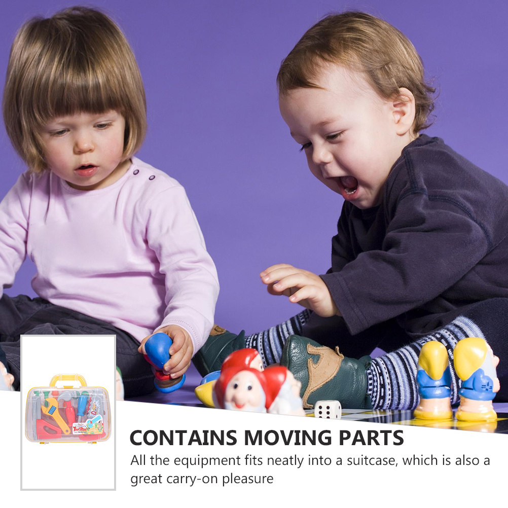 Tools Workshop Kids - 1Set Plastic Toolbox Kid Tool Set