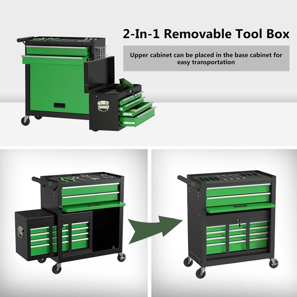 42.9 Lockable Wheeled Tool Che - Workshop Tools Box ulasan dan harga