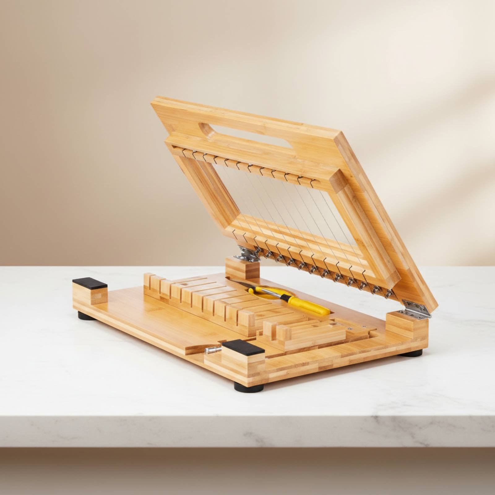 Bamboo Soap Cutter 2-in-1 Desi - Workshop With Tools ulasan dan harga