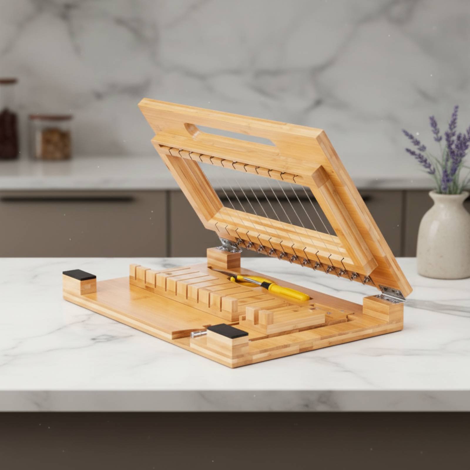 Bamboo Soap Cutter 2-in-1 Desi - Workshop With Tools ulasan dan harga