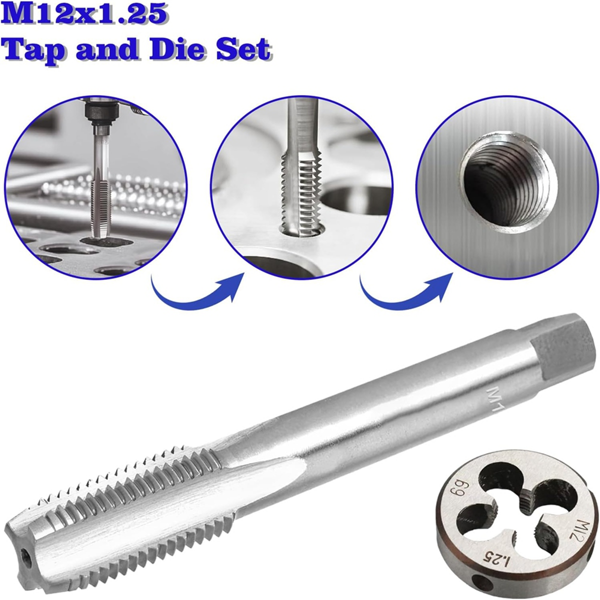 A002 M12 X 1.25 Metric Thread  - Tap Die Set ulasan dan harga