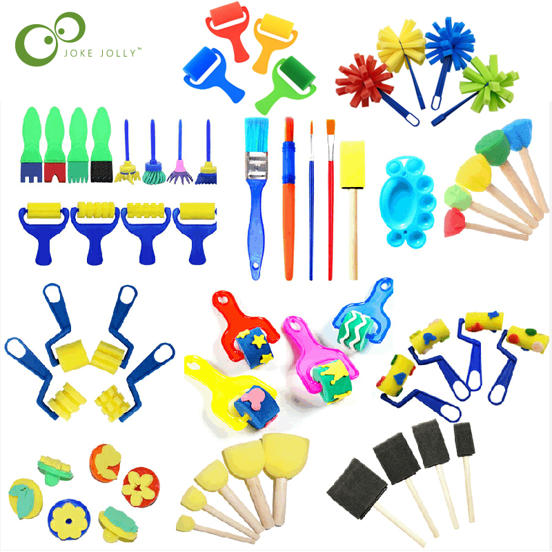 Children Toddler Sponge Stamp  - Tools Workshop Kids ulasan dan harga