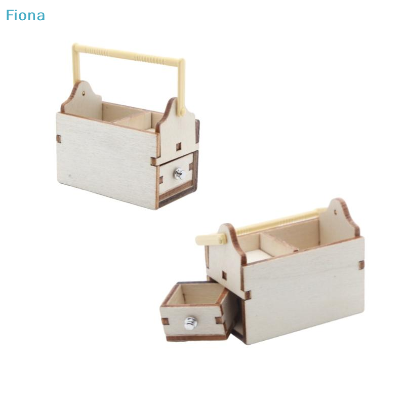 ✔1/12 Dollhouse Mini Wooden To - Workshop Tools Box ulasan dan harga