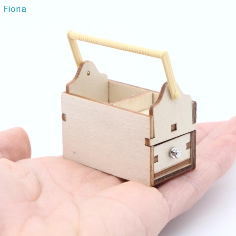 ✔1/12 Dollhouse Mini Wooden To - Workshop Tools Box ulasan dan harga