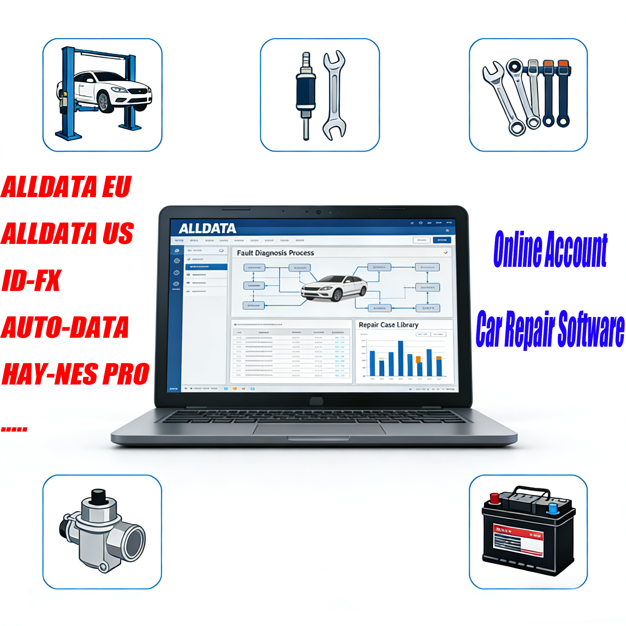 ALLDATA Auto Repair Software P - Workshop Tools Diagram ulasan dan harga
