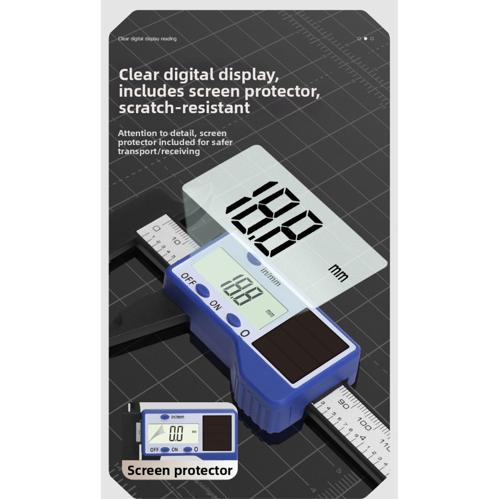 1pc Solar Powered Digital Vern - Workshop Tools In Engineering ulasan dan harga