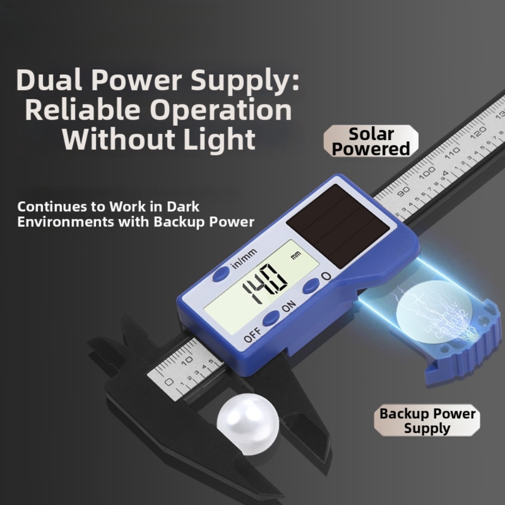1pc Solar Powered Digital Vern - Workshop Tools In Engineering ulasan dan harga