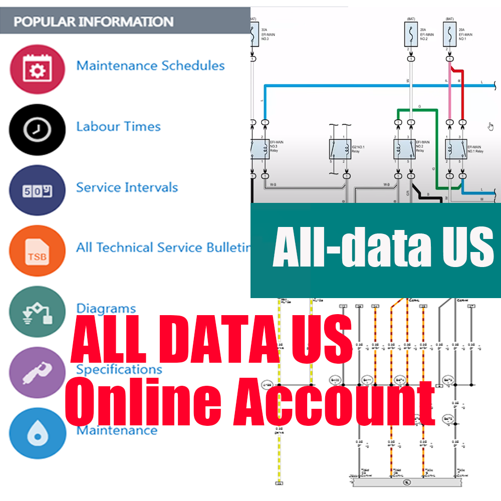 2026 Online Account Alldata US - Workshop Tools Diagram ulasan dan harga