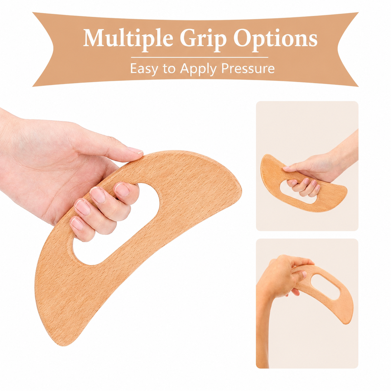 QA Wooden Gua Sha Massage Tool - Tools Qa ulasan dan harga