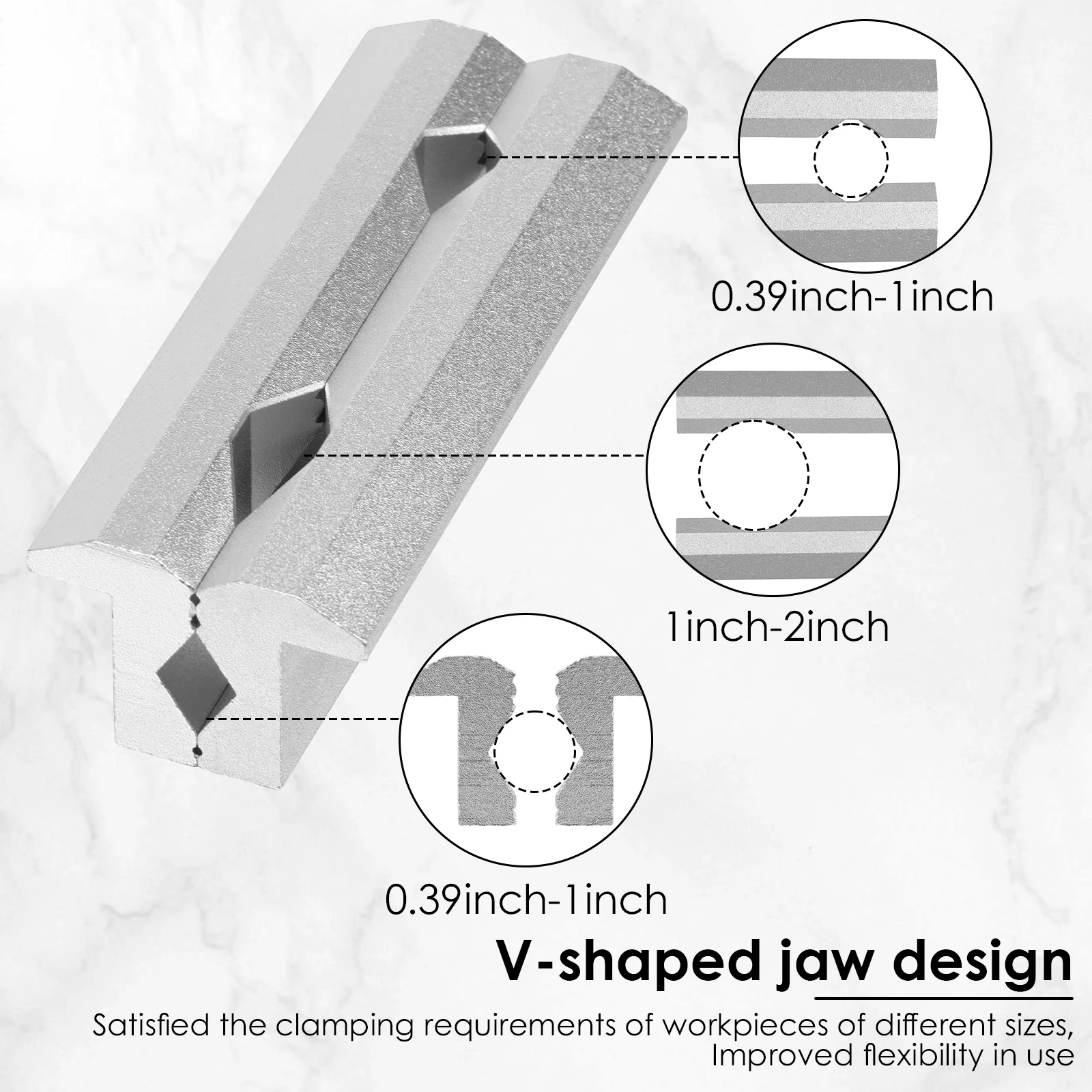 Magnetic Vise Jaws 4/5/6inch V - Workshop Tools Vice ulasan dan harga