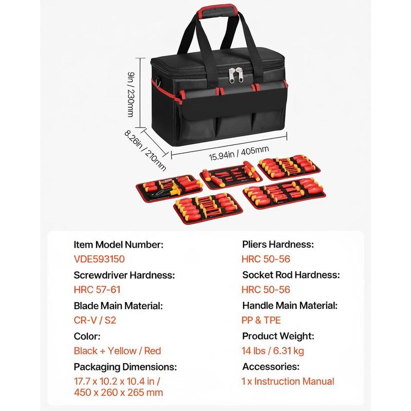Insulated Hand Tool Kit 50-Pie - Workshop Tools And Safety ulasan dan harga