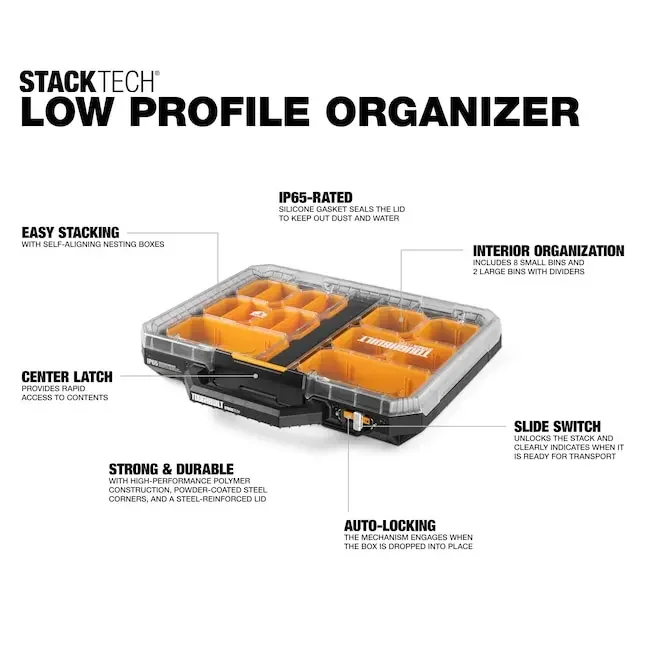 TOUGHBUILT TB-B1-O-10 STACKTEC - Workshop Tools Box ulasan dan harga