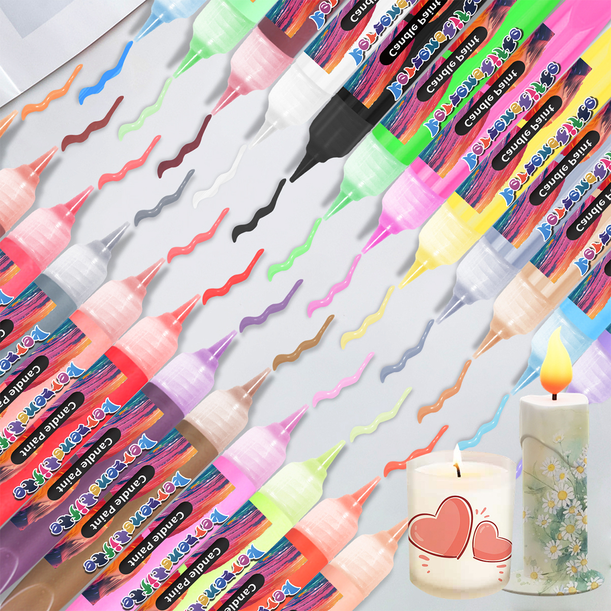 24Colors 10Ml Candle Paints Hi - Tools Workshop Kids ulasan dan harga