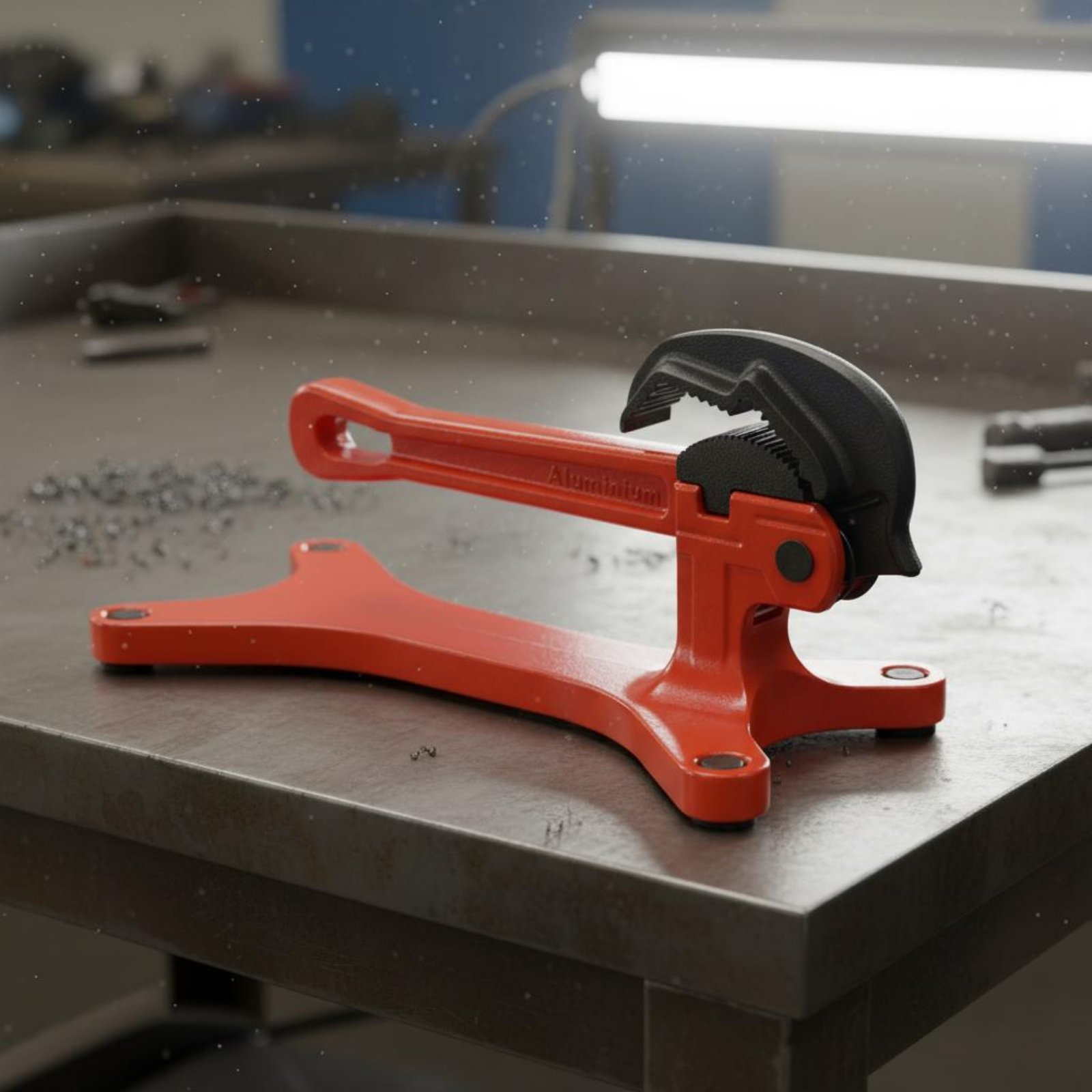 Yoke Pipe Vise Sturdy-Duty Por - Workshop With Tools ulasan dan harga