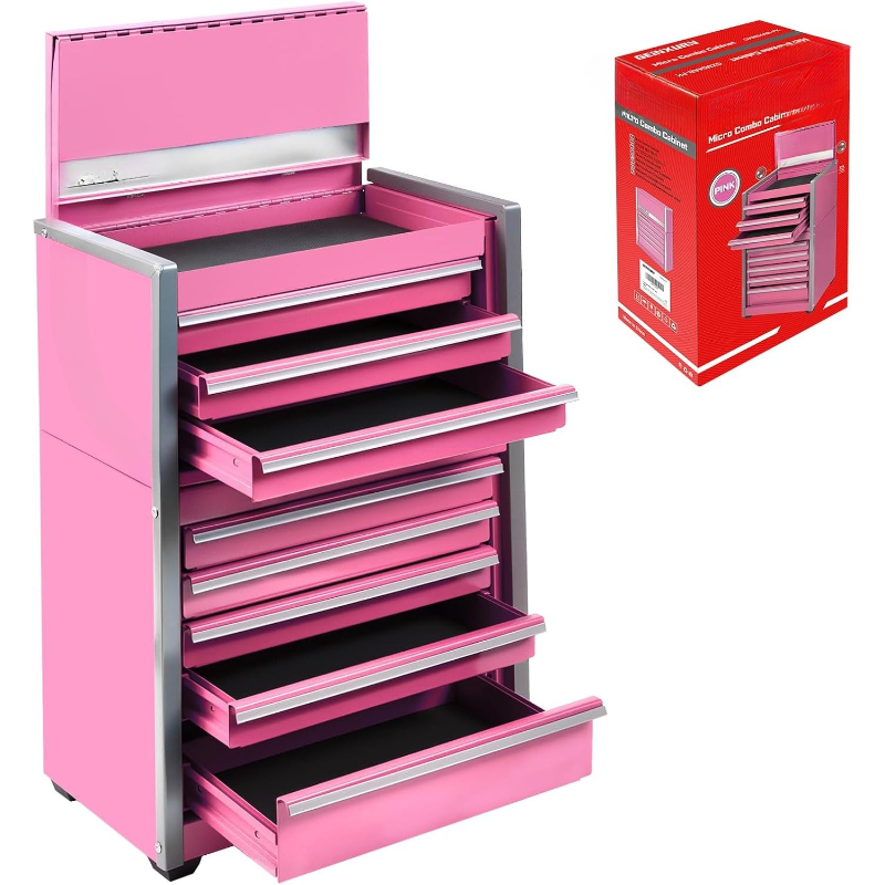 Rolling Pink 8 Drawer Tool Box - Workshop Tools Box ulasan dan harga