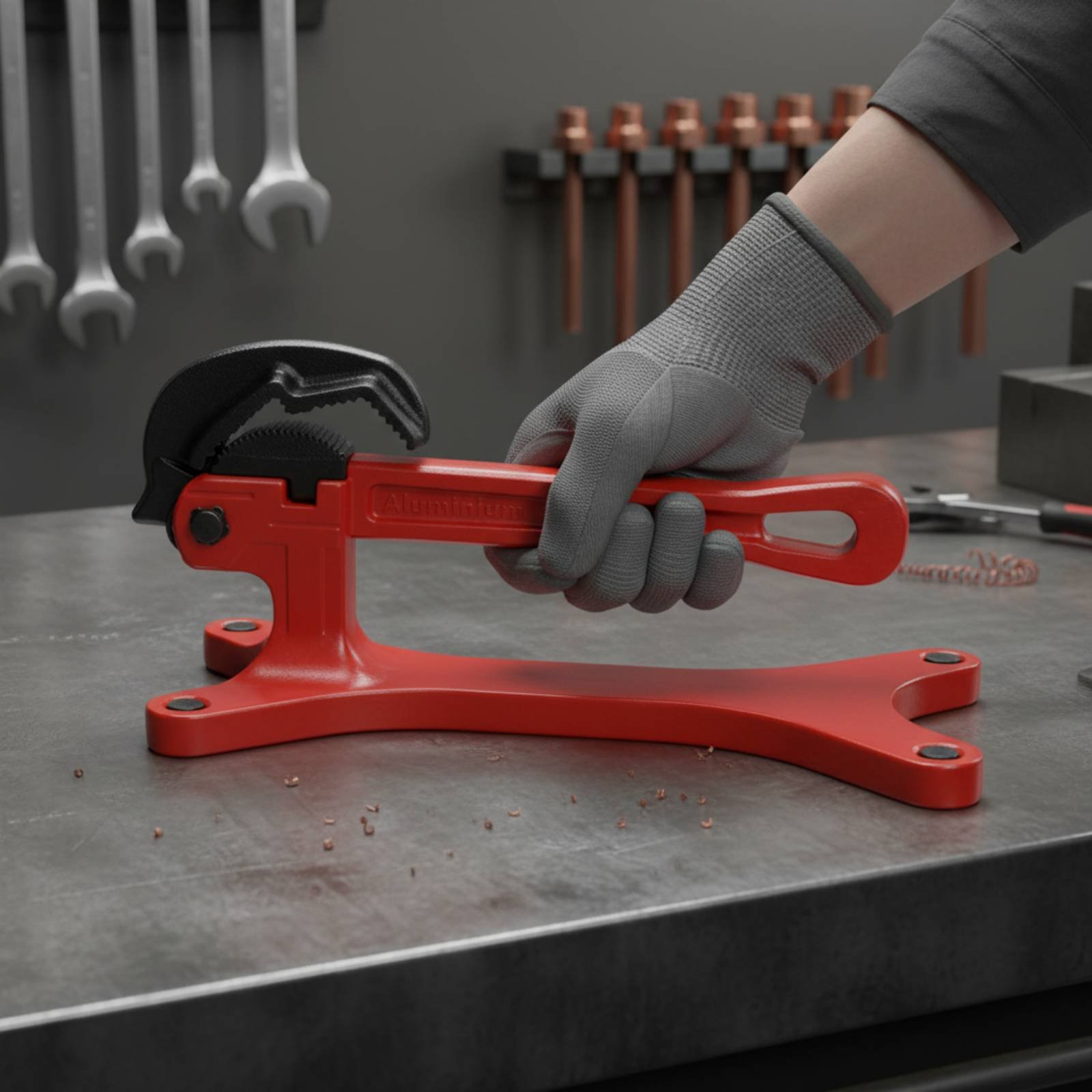 Self-Locking Pipe Wrench Porta - Workshop With Tools ulasan dan harga