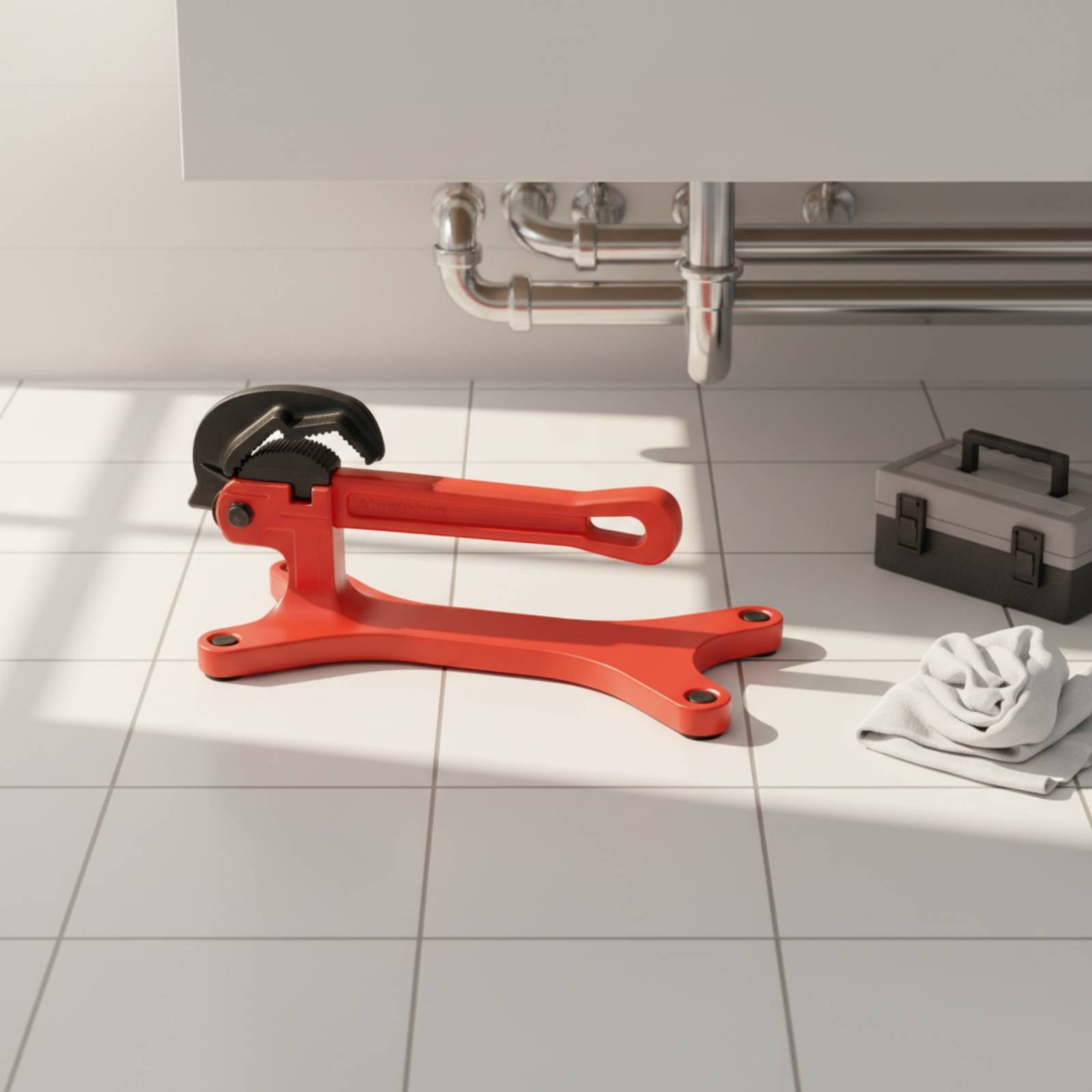 Self-Locking Pipe Wrench Porta - Workshop With Tools ulasan dan harga