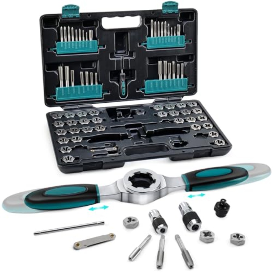 76-Piece SAE/Metric Tap and Di - Tap Die Set ulasan dan harga