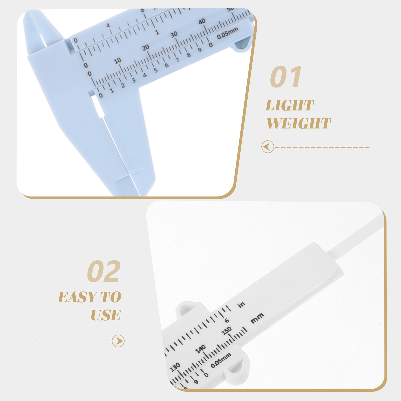 4Pcs Plastic Calipers 150Mm No - Workshop Tools In Engineering ulasan dan harga