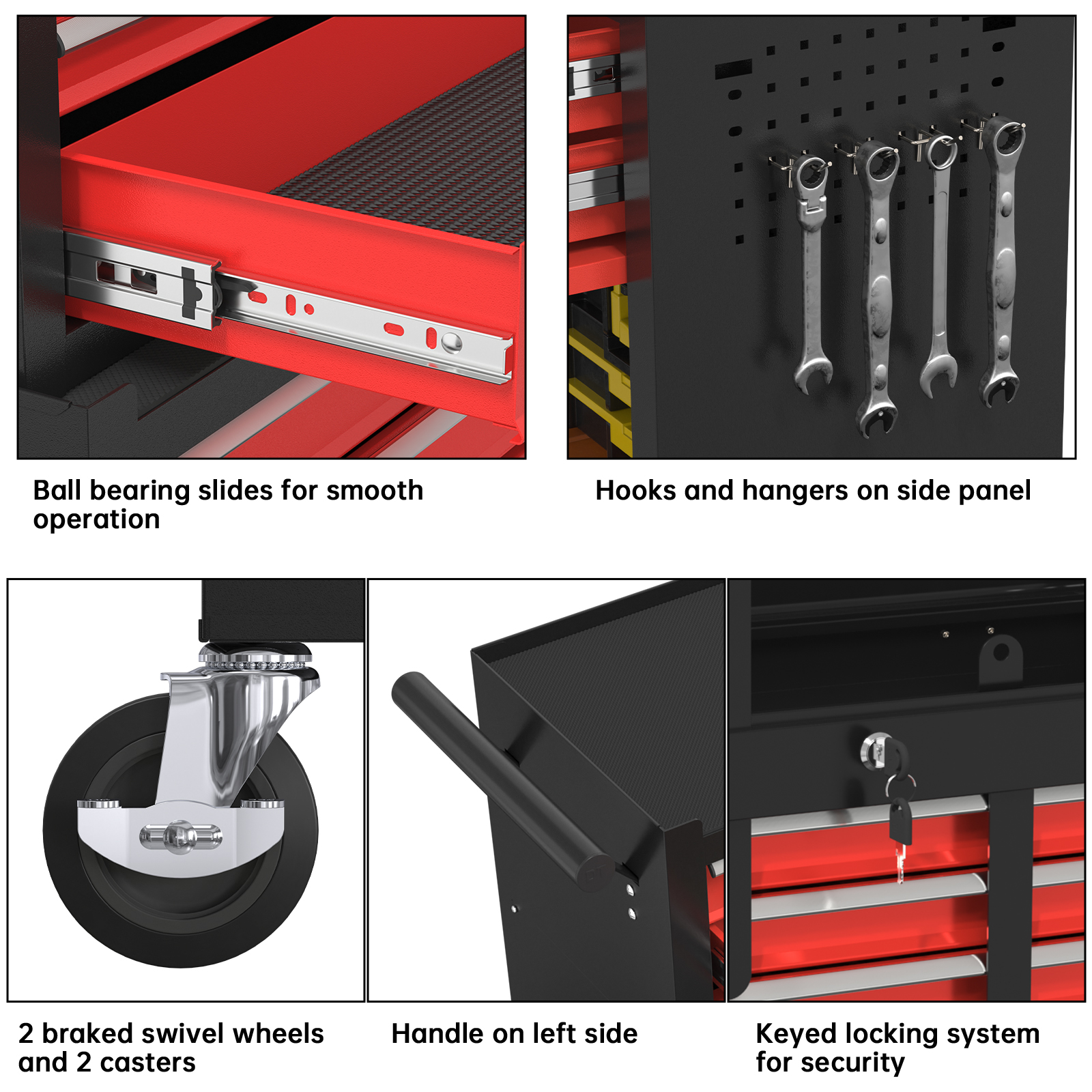 5/8-Drawer Tool Chest Rolling  - Workshop Tools Box ulasan dan harga
