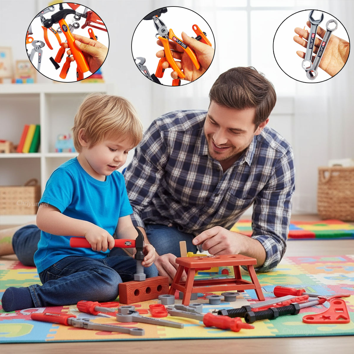 38/41 PCS Pretend Tools Kit Ki - Tools Workshop Kids ulasan dan harga