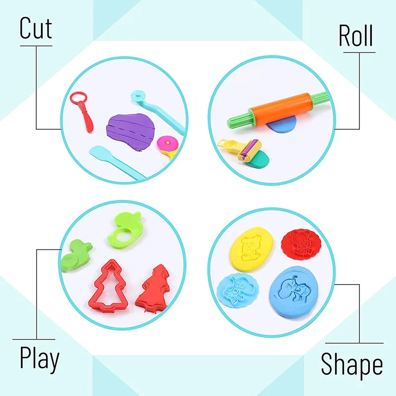 Kids DIY Play Dough Art Craft  - Tools Workshop Kids ulasan dan harga