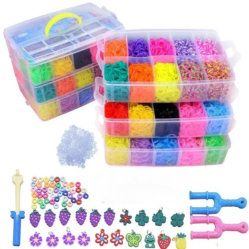 DIY Handmade Rubber Bands Loom - Tools Workshop Kids ulasan dan harga